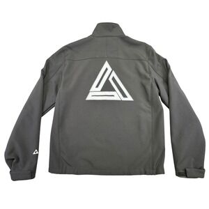 Gerry Jacket Men's Size Medium Softshell Hiking Rain Resistant‎ Full Zip Gray